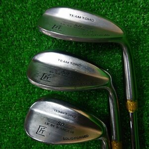 【ウェッジ3本セット】チーム東邦　TEAM TOHO　匠　SOLID FORGED　ウェッジ　50°　54°　58°　右　CS0019