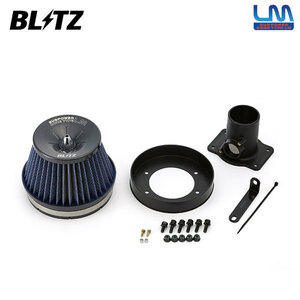 BLITZ ブリッツ サスパワー コアタイプLM ブルー エアクリーナー カローラランクス NZE121 NZE124 H13.1～ 1NZ-FE