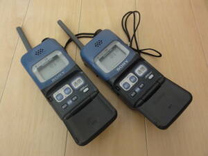 【中古 2台セット】SONY 同時通話タイプ特定小電力トランシーバー ICB-U800D メッセージ送信など