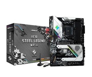 【中古】ASRock X570 Steel Legend WiFi AX AM4 AMD X570 SATA 6GB/S ATX AMD マザーボー