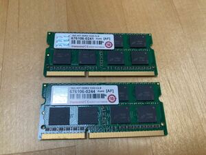 24-0085B Transcend 16g KIT DDR3 1333 CL9 676106-0241 16G KIT (8GB×2枚) 