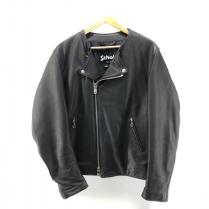 【中古】SCHOTT NO COLLAR LAMBSKIN RIDERS サイズ40 ブラック　ショット[240024449509]