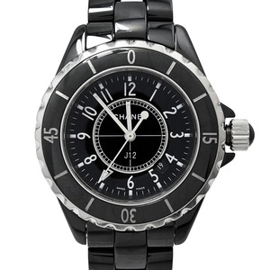 シャネル CHANEL J12 ブラックセラミック H0682 クォーツ レディース 33ｍｍ デイト 腕時計 H0682 3547