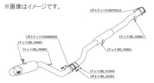 個人宅発送可能 柿本 マフラー HYPER FULLMEGA N1+ Rev. 三菱 ランサーエボリューション 4 CN9A 4G63 4WD 5MT (M31306)