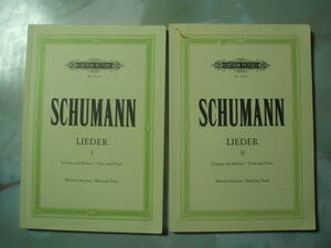 SCHUMANN　 LIEDER　１，２　シューマン　歌曲集