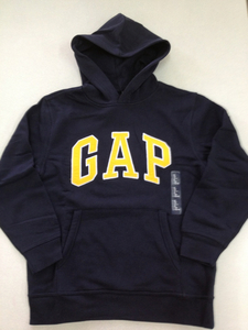 稀少カラー■ＧＡＰ■新品■160■人気の紺色■裏起毛ロゴパーカー■4-3