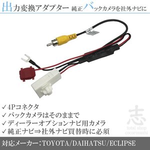 イクリプス ECLIPSE AVN078HDMk2 純正バックカメラ 出力変換 アダプター 接続 RCA