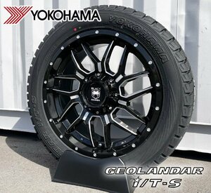 エクスプローラー ムラーノ FX35 Black Mamba BM7 国産20インチスタッドレスタイヤホイール YOKOHAMA GEOLANDAR I/T-S G073 265/50R20