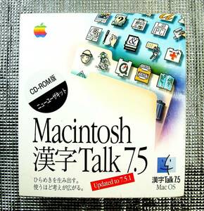 【4334】Apple Macintosh 漢字Talk7.5 ニューユーザキット 未開封 アップル マッキントッシュ 漢字トーク Mac OS MacOS モトローラ68Kも可