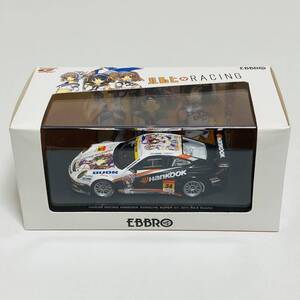 【美品】EBBRO エブロ 1/43 HARUHI RACING HANKOOK PORSCHE SUPER GT 2011 Rd.5 Suzuka ハルヒレーシング ポルシェ ミニカー モデルカー