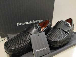 ★未使用★Ermenegildo Zegna エルメネジルド・ゼニア 超格好いい ドライビングシューズ★EEE 3E サイズ6.5★