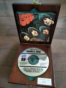 ★レア！ “特製木製CD-BOX” 『RUBBER SOUL』100個限定品！No入り！UK盤CD THE BEATLES 未使用！美品！即決！