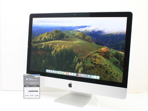 大画面27インチ Retina 5K 液晶 iMac 27-inch,2019 MRQY2J/A Core i5 8500 3.0GHz メモリ 32GB SSD 1TB Radeon Pro 570X 4GB N77T