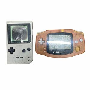 ジャンク まとめ 任天堂 ゲームボーイポケット ゲームボーイアドバンス 本体 MGB-001 AGB-001 GBA　