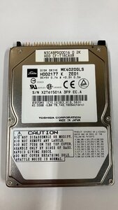 中古品★ノート用 2.5インチ ハードディスク IDE 40GB TOSHIBA MK4020GLS HDD★送料無料