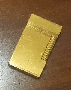 【１円スタート】S.T. Dupont　デュポン ライン２ ライター ゴールド 喫煙具 