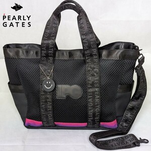 ★新品正規品 PEARLYGATES/パーリーゲイツ グラデーションロゴ ロッカーバッグ たっぷり収納可能　定価30800円