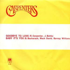 Carpenters 「Goodbye To You/ Baby It