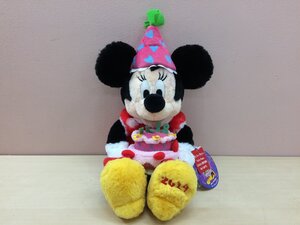 ディズニー 《未使用品》TDR ミニー ぬいぐるみ フラッフィープラッシー ハッピーバースデー2019 タグ付 1A64 【80】