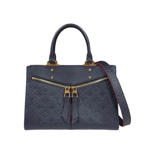 ルイヴィトン スリーPM モノグラムアンプラント ショルダーバッグ M54195 ネイビー レディース LOUIS VUITTON 中古 美品