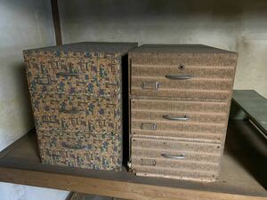 木製 家具 箪笥 タンス 中古 レトロ 昭和レトロ 引き出し 3個セット