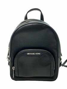 MICHAEL KORS◆Jaycee Mini Backpack/ミニバックパック/リュック/レザー/BLK/35T2S8TB1L