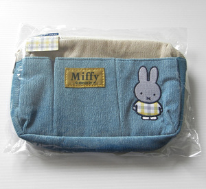 ミッフィー バッグインポーチ 郵便局 限定品 コーデュロイ 冬 ポーチ ケース miffy ディック・ブルーナ うさぎ うさこちゃん グッズ 刺繍