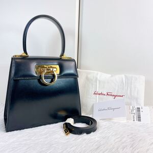 Salvatore Ferragamo フェラガモ　 ガンチーニ　 ハンドバッグ　 2way レザー