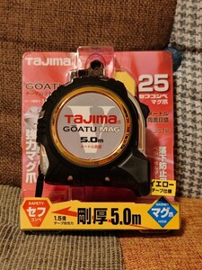 タジマ(Tajima) コンベックス 剛厚テープ5m×25mm 剛厚セフGロックマグ爪25 