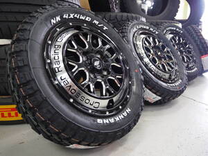 アゲ系 ゴツゴツ系 ワーク クラッグCKV 14inch 4-100 4.5J+45 ナンカン FT-9 165/65R14 ハイゼット 軽トラック 軽自動車