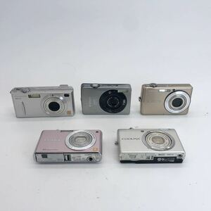 59【他にも出品中】デジタルカメラ 5台セット まとめ売り Panasonic CASIO Nikon FUJIFILM LUMIX