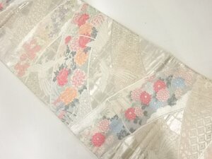 ys7232625; 鳳凰に草花模様織出し袋帯【リサイクル】【着】