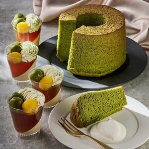 ケーキコース＊基礎クラス＊2024年5月6月タブレットレッスン限定メニュー「抹茶シフォンケーキ&ほうじ茶パフェ」ABCクッキングレシピ