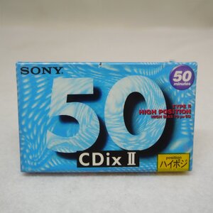 定型外送料無料 未使用品・長期保管品 SONY ソニー CDix Ⅱ ハイポジ カセットテープ C-50CDX2B 50分 現状品