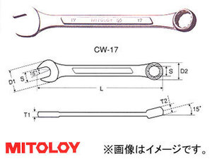 ミトロイ/MITOLOY コンビネーションレンチ 6丁組セット CW-600