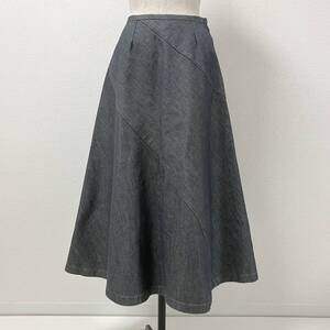 AD1999 robe de chambre COMME des GARCONS バイアス フレア デニム スカート Mサイズ ローブドシャンブル 90s VINTAGE archive 4090224