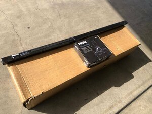 【アウトレット品】THULE スーリー スクエアバー(150cm)7125+レインガーター装備車用フット951 ハイエース レジアスエース用ベースキャリア