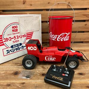 ジャンク コカコーラ CocaCola 100周年記念 スペシャルカー ラジコン/ペール缶セット レトロ