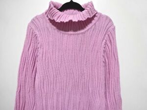 VERSACE JEANS COUTURE 90s-00s vintage original PLEATS KNIT S size / ヴェルサーチ 立体編み プリーツ ニット アーカイブ レディース