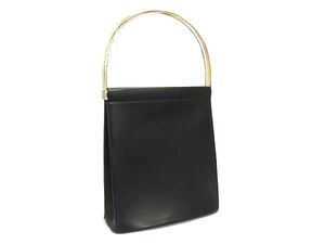 1円 ■美品■ Cartier カルティエ トリニティ レザー ハンドバッグ トートバッグ レディース ブラック系 FG3262