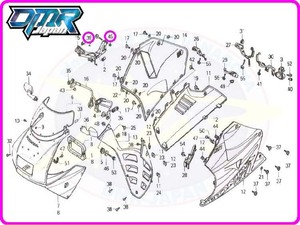 【新品】 ボルト＆ナット (メーターステー) NSR250R MC21 MC28