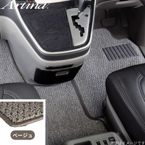 アルティナ フロアマット スタンダード パジェロミニ H53/H58A ミツビシ ベージュ Artina 車用マット