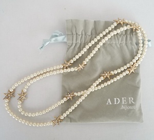 S6 ADER.bijoux アデルビジュー STAR パール ネックレス 2WAY 星 ゴールドカラー スワロフスキー