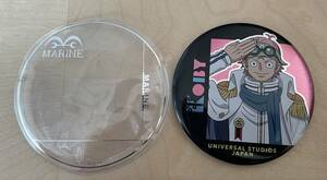 ●【新品未使用】USJ ユニバ ワンピース ONE PIECE 限定品 缶バッジ コビー海軍 ユニバ公式 BUTTON BADGE COLLECTION