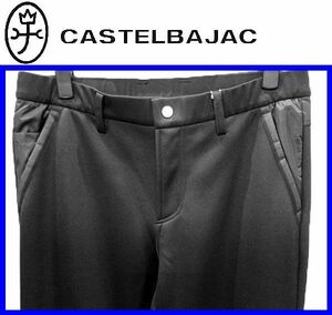 秋冬★48(86cm)★\31900〓CASTELBAJACカステルバジャック〓SLIM FIT裏フリースボンディング刺繍入パンツ99