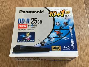 ★☆ Panasonic BD-R 25GB 4倍速 LM-BR25LW11S 10枚+1枚 ブルーレイディスク 新品 未使用 未開封 片面1層 追記型 送料520円～ パナソニック