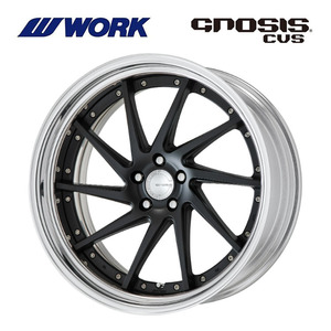 送料無料 ワーク GNOSIS CVS STEP RIM ミドルコンケイブ STANDARD Adisk 11.5J-22 +64～－46 5H-120 【4本セット 新品】