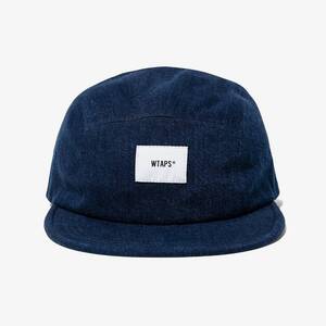 希少★新品本物【INDIGO】T-5 02 CAP COTTON DENIM デニムキャップ ロゴパッチ 刺繍 正規店購入 ダブルタップス 限定入手困難 Wtaps即発送