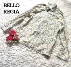 BELLO REGIA 【花柄】【総柄】【M】【コットン】ボタンシャツ