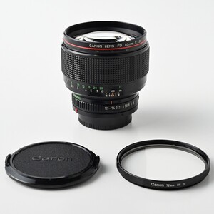 Canon FD 85mm F1.2 L FDレンズ レンズフィルター・キャップ付 キヤノン/キャノン 単焦点 マニュアルフォーカス 一眼レフ カメラ用品